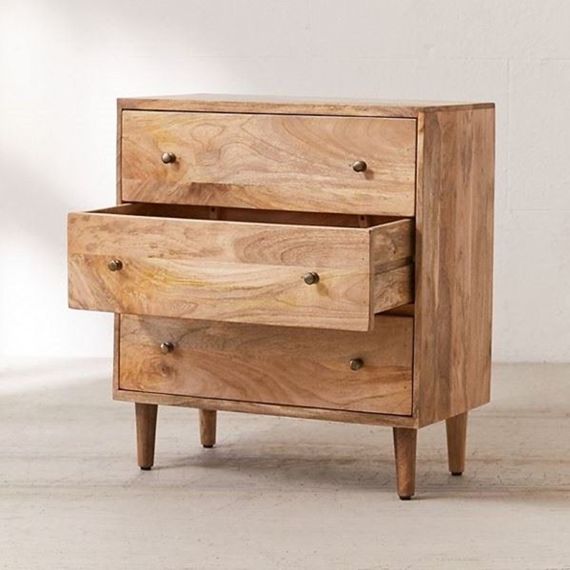 Solid Wood Chest Of 3 Drawer-Wooden Furniture, Furniture online
