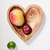 Picture of Solid Wood Serving Heart Tray