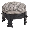 Picture of Wooden Black Pouffe Stool