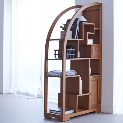 Picture of Solid Teak Wood Zen Bookcase
