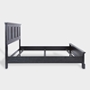 Picture of Solid Wood Queen Bed In Black Finish