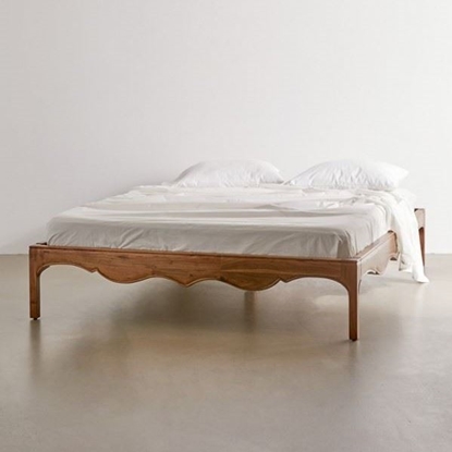 Picture of Solid Wood Sheesham Bed Carved With Three Sides