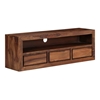 Picture of Solid Wood Sheesham Tv Unit With 3 Drawers And 1 Open Compartment