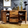 Picture of Solid Wood Sideboard With Ironn Frame At The Bottom