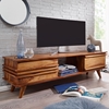Picture of Solid Wood Sheesham Tv Unit With L Shaped Wooden Strips