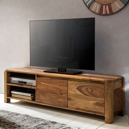 Picture of Solid Wood Sheesham Lowboard Tv Cabinet