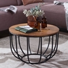 Picture of Solid Wood Sheesham Coffee Table With Iron Frame