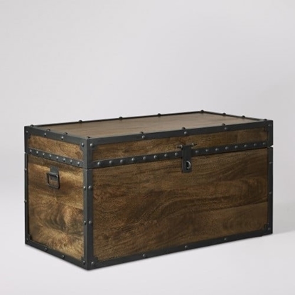 Picture of Solid Wood Trunk With Iron Frame