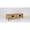 Picture of Soild Wood Raen Tv Unit With Iron Legs
