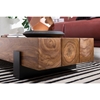 Picture of Aron Solid Wood Sheesham Coffee Table With Iron Base