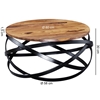 Picture of Solid Wood And Iron Ring Coffee Table