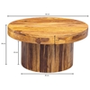 Picture of Solid Wood Sheesham Centre Table With Round Top And Base