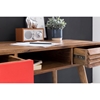 Picture of Solid Wood Sheesham Retro Design Desk With 2 Drawer