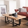 Picture of Mix Wood Coffee Table With Iron Legs