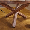 Picture of Solid Wood Sheesham Round Dining Table With Shuffled Legs
