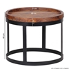 Picture of Solid Wood Round Set Of Side Table With Border On The Top