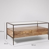 Picture of Solid Wood Mockay Coffee Table With Glass Top