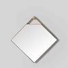 Picture of Rectangual Mirror In Brass Finish