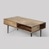 Picture of Solid Wood Negara Coffee Table With Iron Legs