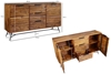 Picture of Solid Wood Sideboard With Ironn Frame At The Bottom