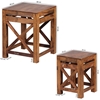 Picture of Solid Wood Sheesham Bedside Set Of Two