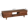 Picture of Solid Wood Sheesham Tv Unit With L Shaped Wooden Strips