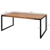 Picture of Solid Wood Sheesham Long Dining Table With Iron legs
