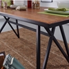 Picture of Solid Wood Sheesham Dining Table With Heavy Iron Stand