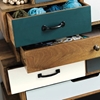 Picture of Solid Wood Chest Of Multi Colored Drawer With Different Handles