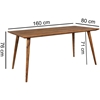 Picture of Solid Wood Sheesham Dining Table With Rounded Corners
