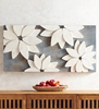 Picture of White Solid Wood Flower Wall Art