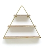 Picture of T Iron And Wood Triangle Wall Shelf