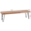 Picture of Solid Wood Sheesham Bench With Iron Legs