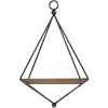Picture of Black and Brown Triangular Wall Shelf