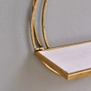 Picture of Set of 2 Floating Rings Wall Shelves In Gold Finish