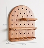 Picture of Solid Wood Semi Circular Wall Shelf With Key Holder