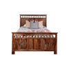 Picture of Kalispell Solid Sheesham Wood King Bed - Harvest