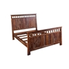 Picture of Kalispell Solid Sheesham Wood King Bed - Harvest