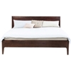 Picture of Wooden Queen Size Bed Brooklyn Walnut