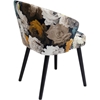 Picture of Chair with Armrest Peony Flower Yellow