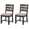 Picture of Coast To Coast Imports Aspen Court Wood Dining Chairs in Brown Rub (Set of 2)