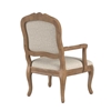 Picture of Comfort Pointe Pearce Chestnut Finish Wood Carved Accent Chair