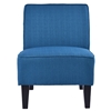 Picture of Riyon Upholstered armchair with  wide seat, Blue