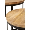 Picture of Boho Chic Mango Wood and Metal Furniture Nesting Tables