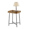 Picture of Convenience Concepts Lunar End Table in Espresso Wood Finish with X Legs