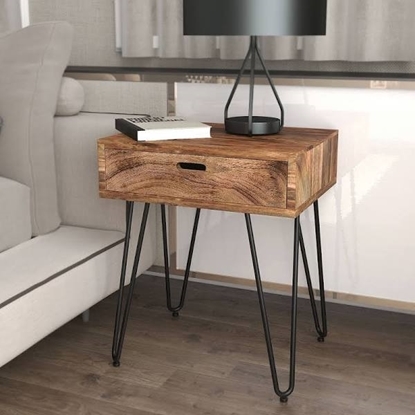 Picture of JAYDO Accent Table - Natural Burnt