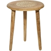 Picture of Leeds & Co 22"H x 17"W Brown Mango Wood Traditional Accent Table