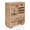Picture of Furniture of America Druze Rustic Wood Multi-Storage Chest in Natural