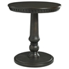 Picture of Round Wood End Table in Black
