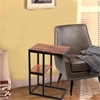 Picture of The Urban Port 12" Modern Wood Accent Table with Lower Shelf in Brown